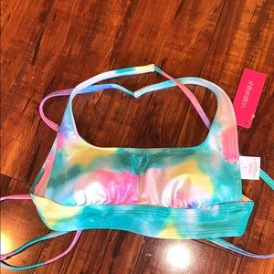 NWT Small Target Metallic Bikini Top